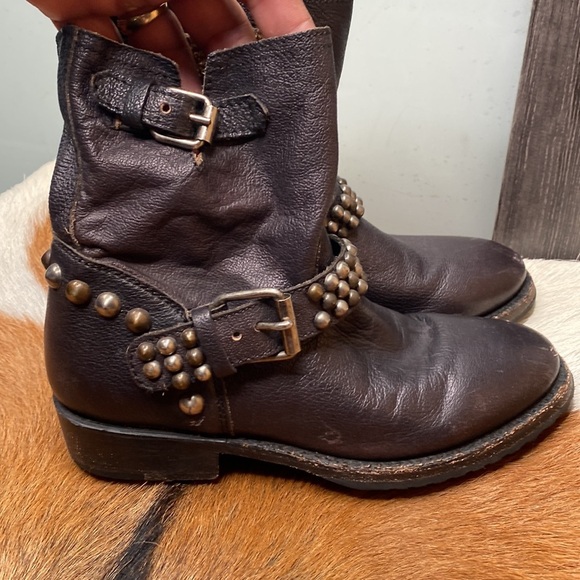 Womens ash leather moto boots size 37 check them out very nice thanks 🙏 - Picture 3 of 9